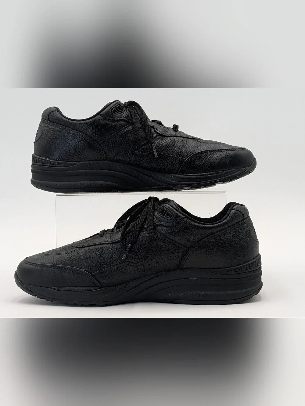 SAS Time Out Men's Black Leather Walking Shoes Sz 11 Slim EZ Lace Comfort